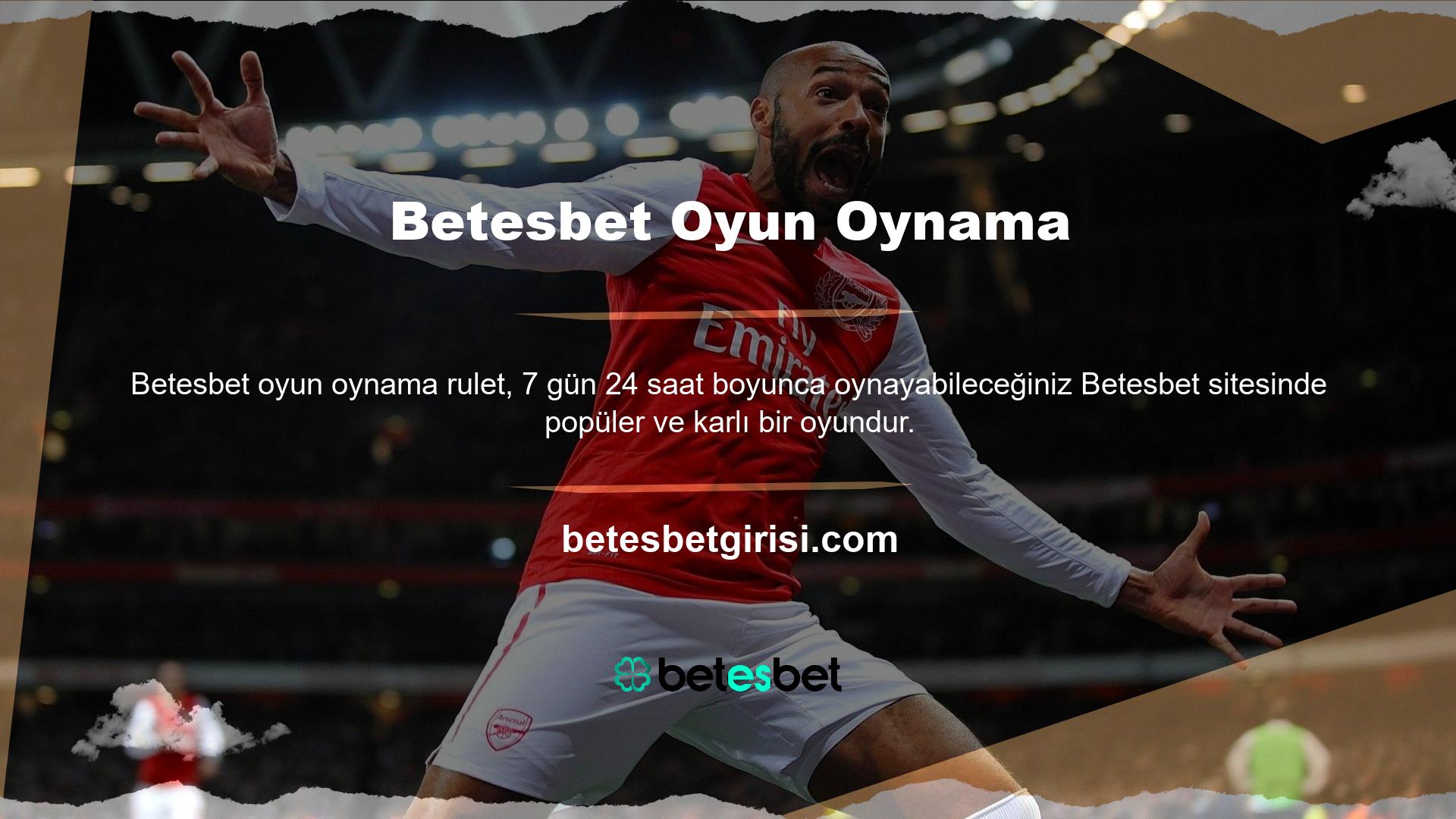 Betesbet sitesinde canlı casino oyunlarını oynamaya başladığınızda farklı oynama biçimleriyle farklı rulet oyunları arasından seçim yapabilirsiniz
